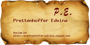 Prettenhoffer Edvina névjegykártya